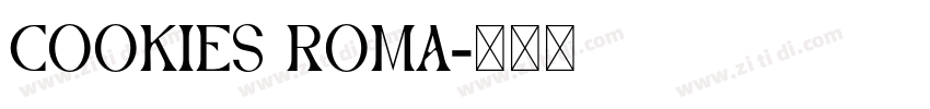 Cookies Roma字体转换